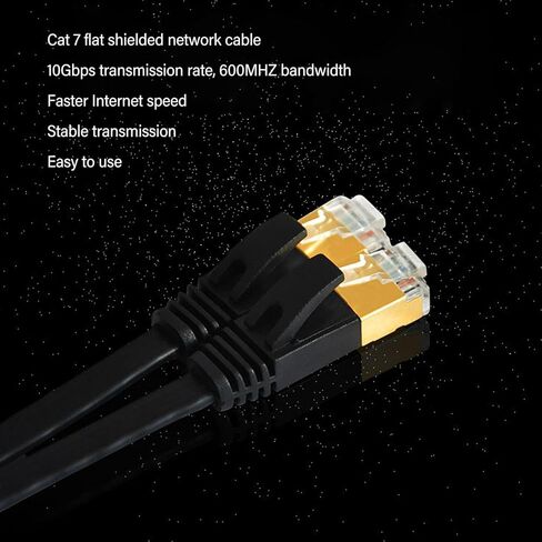 YWBL-WH Retractable Cat7 Cable, High Speed Transmission Patch Cord for Desktop, Router, Switch, RJ45 Equipments, 1.5m in Saudi Arabia