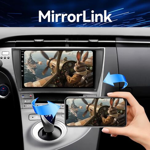 راديو ستيريو للسيارة يعمل بنظام Android 13 متوافق مع Toyota Prius 2010 2011 2012 2013 2014 2015 Carplay Android Auto، وحدة رأس تعمل باللمس مقاس 9 بوصات بلوتوث GPS SWC RCA كاميرا خلفية in Kuwait