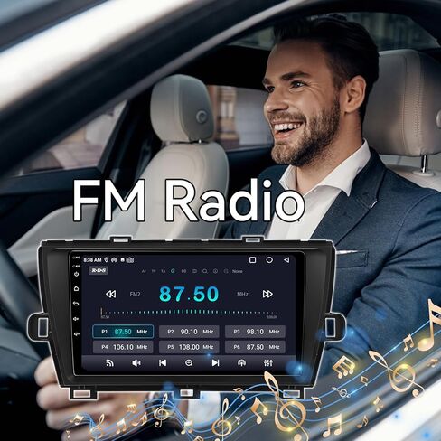 راديو ستيريو للسيارة يعمل بنظام Android 13 متوافق مع Toyota Prius 2010 2011 2012 2013 2014 2015 Carplay Android Auto، وحدة رأس تعمل باللمس مقاس 9 بوصات بلوتوث GPS SWC RCA كاميرا خلفية in Kuwait