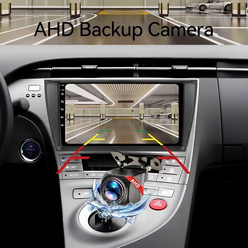 راديو ستيريو للسيارة يعمل بنظام Android 13 متوافق مع Toyota Prius 2010 2011 2012 2013 2014 2015 Carplay Android Auto، وحدة رأس تعمل باللمس مقاس 9 بوصات بلوتوث GPS SWC RCA كاميرا خلفية in Kuwait