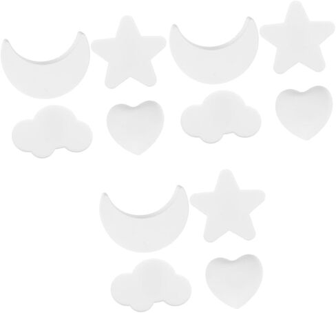 DOITOOL 12 قطعة مقابض خزانة Kawaii مزخرفة تسحب مادة آمنة لغرف الأولاد والبنات سهلة التركيب بلمسة نهائية رائعة in Saudi Arabia
