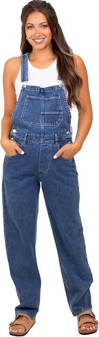 PinkBlush Wash Rolled Cuff Maternity Overalls in Saudi Arabia