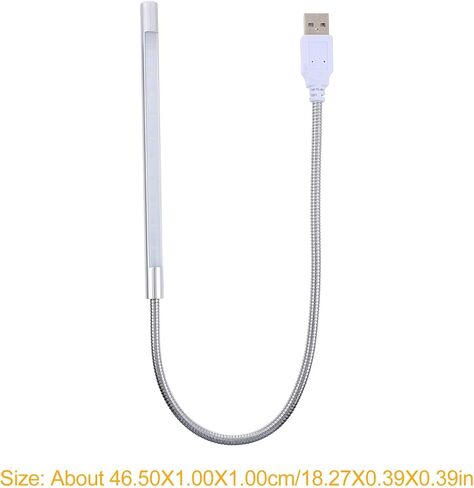 2 قطعة USB LED مصابيح القراءة عكس الضوء اللمس التبديل مرنة معقوفة أضواء ليلية صغيرة لأجهزة الكمبيوتر المحمول لوحة المفاتيح الكمبيوتر والتخييم المحمولة in Kuwait