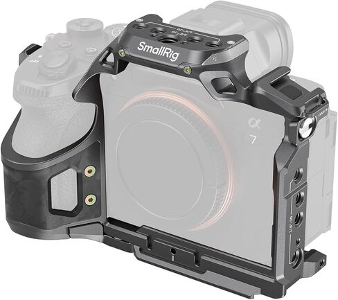 SmallRig A7 V / A7R V / A7 IV مجموعة متقدمة لقفص وحيد القرن لسوني Alpha 7 V/Alpha 7R V/Alpha 7 IV/Alpha 7S III/Alpha 7R IV، تتضمن مقبضًا علويًا/مقبضًا جانبيًا/مشبك كابل لـ HDMI in Saudi Arabia