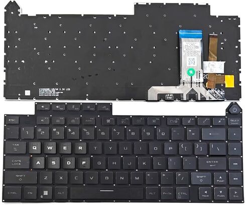 لوحة مفاتيح بديلة بإضاءة خلفية لأجهزة الكمبيوتر المحمول ROG Strix G16 G614J G614JU G614JZ G614JI G614JI-XS96 G614JV G614JV-AS73 G614JV-AS74 G614JV-AS94 in Kuwait