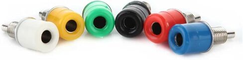 10PCS 5Color Multimeter Instrument 4mm Banana Female Jack Binding Post Connector(Blue) in Saudi Arabia