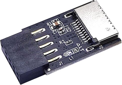 Fast Speed USB 2.0 to USB C Internal Motherboard Adapter 9pin Front Panel Header Fast Data Transfer Data Transfer USB Adapter in Saudi Arabia