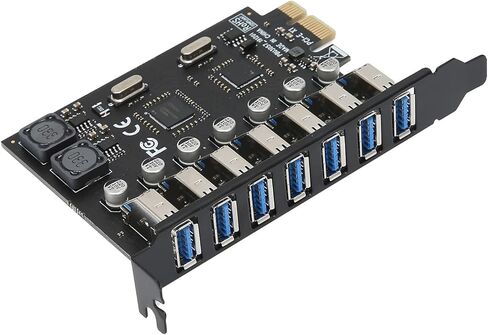 بطاقة Eansion ذات 7 منافذ USB3.0، واجهة PCI Eress، سرعة نقل 5 جيجابت في الثانية، ذاتية التشغيل، متوافقة مع لوحة التحكم NEC، تدعم / /7/8/8.1/10 in Kuwait