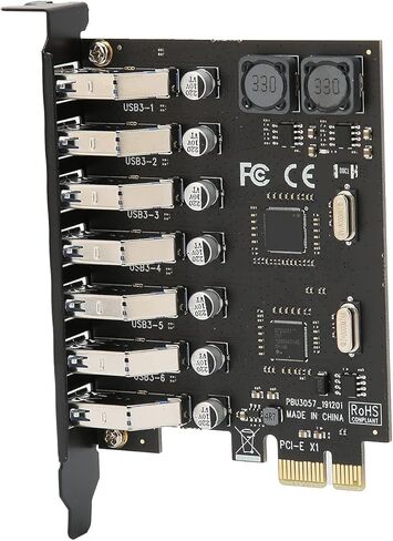 بطاقة Eansion ذات 7 منافذ USB3.0، واجهة PCI Eress، سرعة نقل 5 جيجابت في الثانية، ذاتية التشغيل، متوافقة مع لوحة التحكم NEC، تدعم / /7/8/8.1/10 in Kuwait