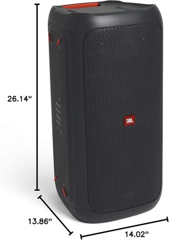 JBL Partybox 100 سماعة بلوتوث لاسلكية محمولة عالية الطاقة - أسود (متجدد) in Kuwait