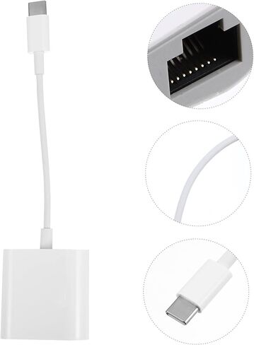 USB-c to Ethernet Cable Type-c to Converter Ethernet Extender Adapter Network Converter 5.82 * 1.45 * 0.66in in Saudi Arabia