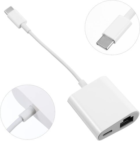 USB-c to Ethernet Cable Type-c to Converter Ethernet Extender Adapter Network Converter 5.82 * 1.45 * 0.66in in Saudi Arabia