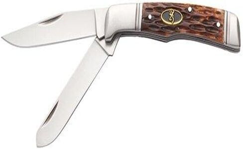 Browning Joint Venture 2 Blade Jigged Bone Folding Knife in Saudi Arabia