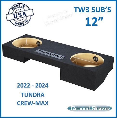 Tundra Crew Max 2022-2024 صندوق مضخم صوت تحت المقعد (12 بوصة TW3) in Saudi Arabia