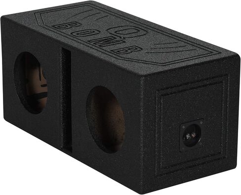 Rockville RQB8 حاوية مضخم صوت مزدوجة 8 بوصات، لمسة نهائية من بطانة السرير، 3/4 بوصة MDF، محطات محملة بنابض، لعشاق صوت السيارة in Kuwait