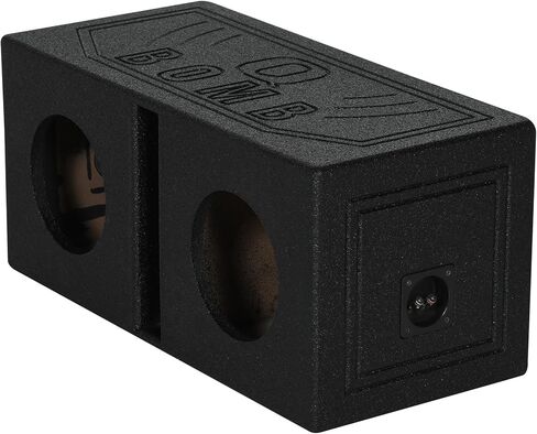 Rockville RQB8 حاوية مضخم صوت مزدوجة 8 بوصات، لمسة نهائية من بطانة السرير، 3/4 بوصة MDF، محطات محملة بنابض، لعشاق صوت السيارة in Kuwait