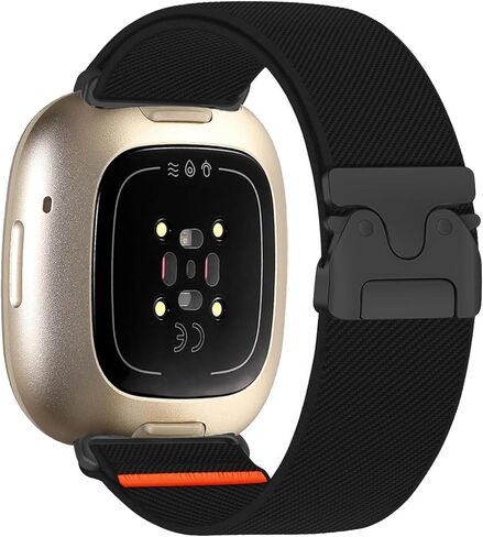 أربطة من النايلون متوافقة مع Fitbit Versa 3/4 /Sense/Sense 2، أشرطة بديلة رياضية قابلة للتعديل للنساء والرجال in Kuwait