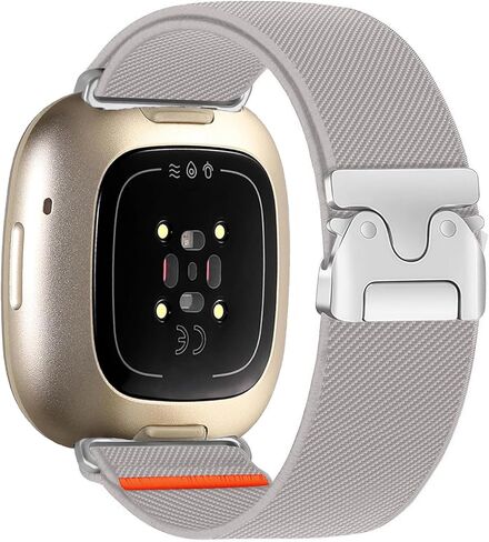 أربطة من النايلون متوافقة مع Fitbit Versa 3/4 /Sense/Sense 2، أشرطة بديلة رياضية قابلة للتعديل للنساء والرجال in Kuwait