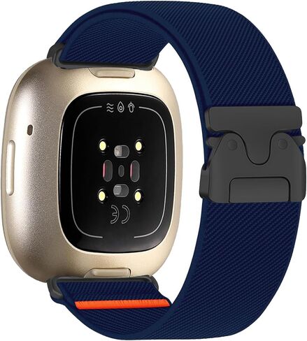 أربطة من النايلون متوافقة مع Fitbit Versa 3/4 /Sense/Sense 2، أشرطة بديلة رياضية قابلة للتعديل للنساء والرجال in Kuwait