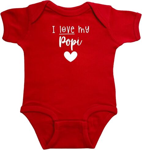 Popi Themed Infant Bodysuits, Baby Shower Newborn Gift, Pregnancy Reveal Present, Valentine's or Father's Day Gift in Kuwait