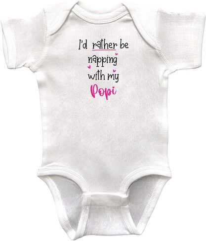 Popi Themed Infant Bodysuits, Baby Shower Newborn Gift, Pregnancy Reveal Present, Valentine's or Father's Day Gift in Kuwait