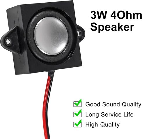 2Pcs 3W 4 Ohm Mini Loudspeakers 3 Watt JST-PH2.0 Interface Micro Speaker for Arduino, Small Electronic Projects, Advertising Machines, LCD TV Monitors in Saudi Arabia