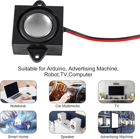 2Pcs 3W 4 Ohm Mini Loudspeakers 3 Watt JST-PH2.0 Interface Micro Speaker for Arduino, Small Electronic Projects, Advertising Machines, LCD TV Monitors in Saudi Arabia