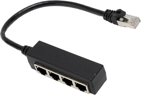 RJ45 كابل مقسم إيثرنت نقطة واحدة وأربعة كابل إيثرنت مقسم ABS PCB RJ45 محول مقسم الكمبيوتر المحمول 4 محول منافذ لمكتب الشبكة المنزلية إعداد موزع إيثرنت in Kuwait