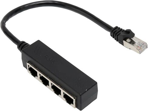 RJ45 كابل مقسم إيثرنت نقطة واحدة وأربعة كابل إيثرنت مقسم ABS PCB RJ45 محول مقسم الكمبيوتر المحمول 4 محول منافذ لمكتب الشبكة المنزلية إعداد موزع إيثرنت in Kuwait