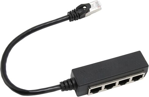 RJ45 كابل مقسم إيثرنت نقطة واحدة وأربعة كابل إيثرنت مقسم ABS PCB RJ45 محول مقسم الكمبيوتر المحمول 4 محول منافذ لمكتب الشبكة المنزلية إعداد موزع إيثرنت in Kuwait