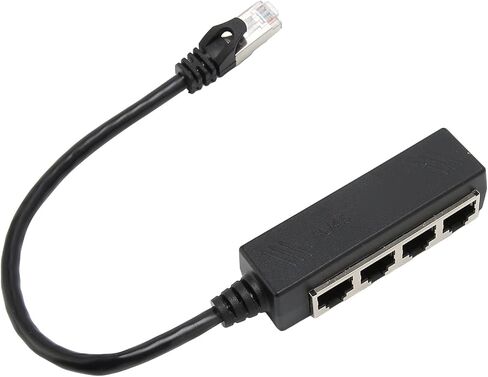 RJ45 كابل مقسم إيثرنت نقطة واحدة وأربعة كابل إيثرنت مقسم ABS PCB RJ45 محول مقسم الكمبيوتر المحمول 4 محول منافذ لمكتب الشبكة المنزلية إعداد موزع إيثرنت in Kuwait