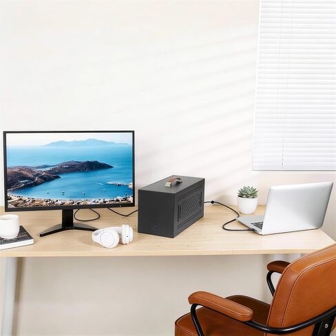 حاوية ORARA eGPU متوافقة مع محطة Thunderbolt 3/4/USB4 40Gbps eGPU Dock مع 750WPSU، حاوية بطاقة رسومات خارجية مدمجة متوافقة مع NVIDIA/AMD PCIe، PD 85W، سلسلة Daisy (أسود) in Kuwait