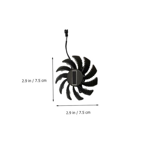 Veemoon مروحة تبريد بطاقة الرسومات 2-pin 75mm استبدال Gpu Cooler لنظام تبريد بطاقة الفيديو للكمبيوتر in Kuwait