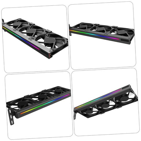 Zerodeko Argb مروحة تبريد بطاقة رسومية هادئة 5 فولت Pci Gpu ملحق تبريد لأجهزة الكمبيوتر المكتبية، جزء علبة كمبيوتر صغير الحجم مع موصل 3 دبابيس in Kuwait