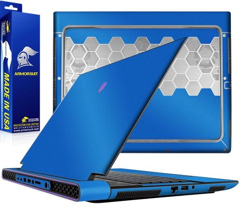 غلاف من الفينيل من ArmorSuit MilitaryShield باللون الأزرق المعدني لجهاز Alienware m16 R1 (16 بوصة) in Saudi Arabia