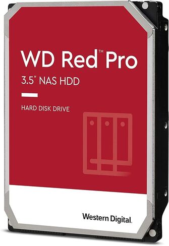 محرك الأقراص الصلبة WD Red Pro NAS سعة 2 تيرابايت - 7200 دورة في الدقيقة SATA 6 جيجابايت/ثانية وذاكرة تخزين مؤقت 64 ميجابايت 3.5 بوصة - WD2001FFSX (معتمد من مصنع WD) (متجدد) in Saudi Arabia