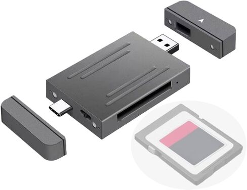 قارئ بطاقة ذاكرة USB من النوع C، 10 جيجابت في الثانية، قارئ بطاقة ذاكرة CFE محمول بفتحتين، محول بطاقة ذاكرة 2 تيرابايت يدعم محرك OTG بحرية لـ R5/Z6/Z7 B متوافق مع الكمبيوتر الشخصي in Kuwait
