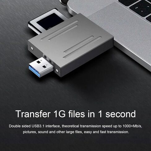 قارئ بطاقة ذاكرة USB من النوع C، 10 جيجابت في الثانية، قارئ بطاقة ذاكرة CFE محمول بفتحتين، محول بطاقة ذاكرة 2 تيرابايت يدعم محرك OTG بحرية لـ R5/Z6/Z7 B متوافق مع الكمبيوتر الشخصي in Kuwait
