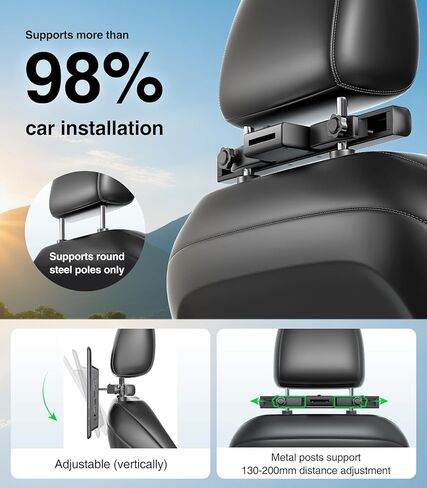 13.5inch Headrest Monitor for Car Supports Android Touchscreen HDMI Phone Mirroring WiFi SD Card Bluetooth Cars Entertaiment Video Player (13.5 2G+32G (2PCS)) in Saudi Arabia