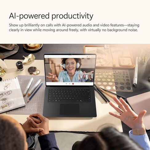 Microsoft Surface Laptop 7 AI Copilot+ PC for Business (15" 2K+ Touchscreen, Snapdragon X Elite (> Intel i7-1355U), 16GB, 1TB SSD) 22-Hr Long Battery Life, Backlit, Wi-Fi 7, IST Hub, Win 11 Pro, Black in Saudi Arabia