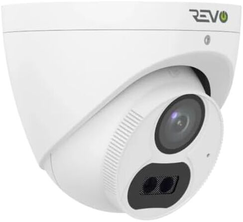 Revo Hybrid 8CH 4K Security System, 2TB Video Surveillance Grade HDD, 4X 4K Indoor/Outdoor IR Cameras with Built-in Microphone, Remote Viewing via Smartphone, PC and MAC (no Monthly fees) in Saudi Arabia