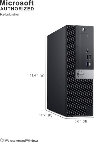 Dell OptiPlex 7070 SFF PC Desktop Computer, 7070 SFF Desktop Core i5-9th Gen, 16GB RAM, 512G SSD, 4K Support, WiFi, Bluetooth, Win11 pro (Renewed) in Kuwait