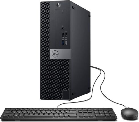 Dell OptiPlex 7070 SFF PC Desktop Computer, 7070 SFF Desktop Core i5-9th Gen, 16GB RAM, 512G SSD, 4K Support, WiFi, Bluetooth, Win11 pro (Renewed) in Kuwait