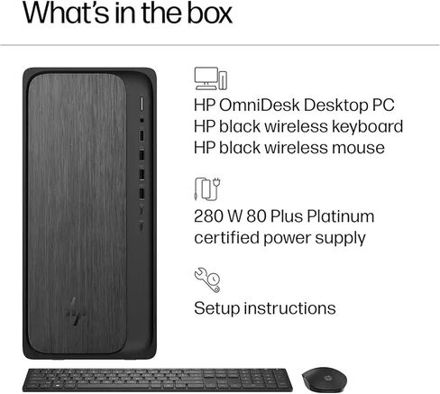 الكمبيوتر المكتبي HP OmniDesk | AMD Ryzen 5 8500G(حتى 5 جيجا هرتز)| ذاكرة وصول عشوائي DDR5 بسعة 32 جيجابايت|محرك أقراص SSD بسعة 1 تيرابايت| رسومات ايه ام دي راديون | واي فاي 6| آر جيه-45| مساعد الطيار منظمة العفو الدولية| فوز 11| لرجال الأعمال والطلاب| لو in Kuwait