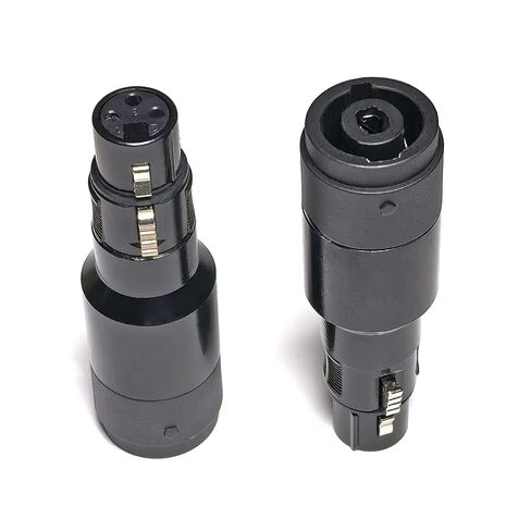 محول WJSTN Speakon إلى 3pin XLR، أسود، موصل احترافي، عبوتان، لأنظمة PA، معدات DJ، مكبرات الصوت، وحدات التحكم الخلط (Speakon Male إلى XLR Female) in Saudi Arabia