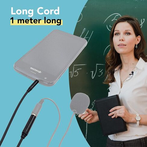 Foto&Tech 3.5mm TRRS Audio Recording 1m Extension Cable, Male to Female Microphone Adapter Cord, Great for Vlog Video Call Voice Chat, Lapel External Mic Connector to Tablet Smartphone Android in Saudi Arabia