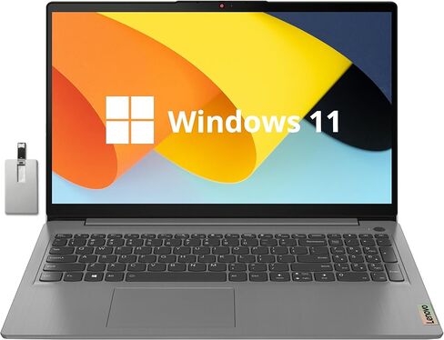 كمبيوتر محمول Lenovo Ideapad 3i مقاس 15.6 بوصة FHD يعمل باللمس، Intel Core i3-1115G4، ذاكرة الوصول العشوائي 16 جيجابايت، 512 جيجابايت PCIe SSD، Intel UHD Graphics، لوحة مفاتيح رقمية، كاميرا 720P HD، WiFi 6، Win11 Home، رمادي، بطاقة USB Hotface سعة 128 جيج in Kuwait