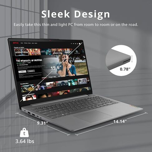 كمبيوتر محمول Lenovo Ideapad 3i مقاس 15.6 بوصة FHD يعمل باللمس، Intel Core i3-1115G4، ذاكرة الوصول العشوائي 16 جيجابايت، 512 جيجابايت PCIe SSD، Intel UHD Graphics، لوحة مفاتيح رقمية، كاميرا 720P HD، WiFi 6، Win11 Home، رمادي، بطاقة USB Hotface سعة 128 جيج in Kuwait