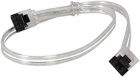 SC-SATA3-18-LL-SL-90 كابل بيانات 18 بوصة 90 درجة إلى 180 درجة SATA III 6 جيجابايت/ثانية مع مزلاج فضي in Saudi Arabia