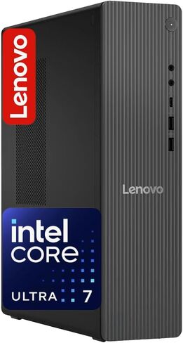 كمبيوتر سطح المكتب Lenovo IdeaCentre الآمن والإنتاجي للأعمال، Intel 20-Core Ultra 7 265، ذاكرة الوصول العشوائي DDR5 سعة 16 جيجابايت، 1 تيرابايت PCle SSD، HDMI، Wi-Fi 6E، RJ-45، USB-C، Windows 11 in Kuwait